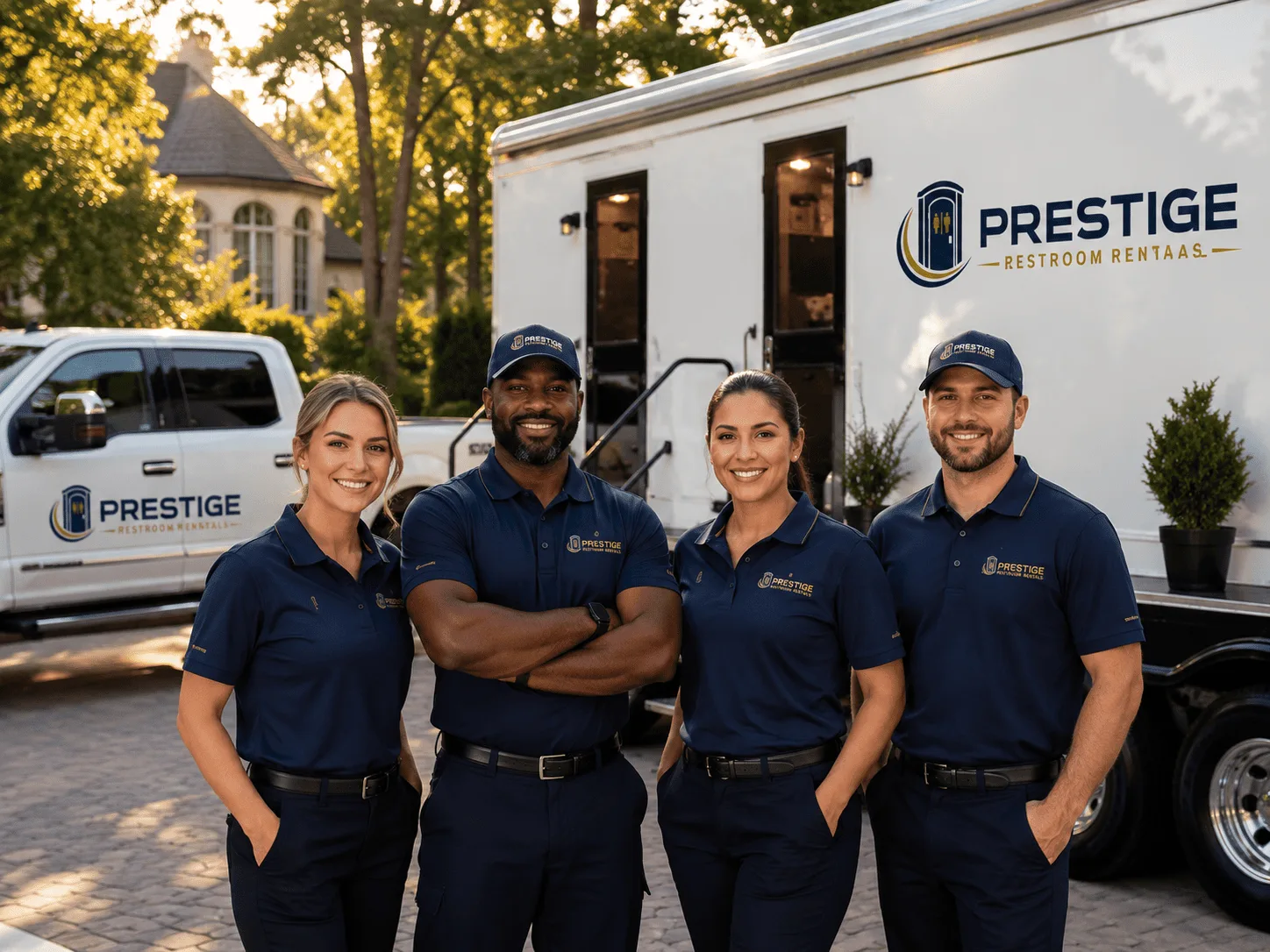 Trusted Luxury Portable Restrooms company in Commiskey, IN